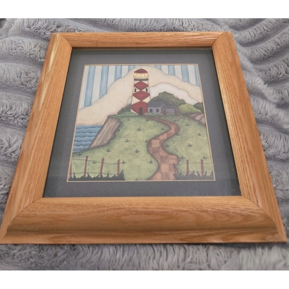 VINTAGE Framed Art Print Robin Betterley Seascape Light 2000 Target EUC!